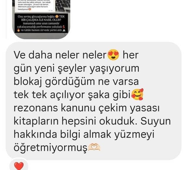 Danışan mesajı