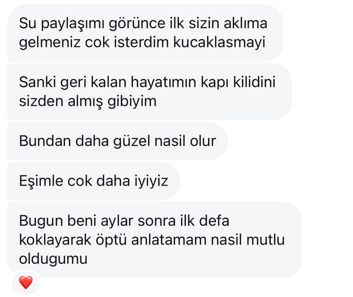 Danışan mesajı