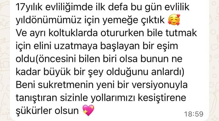 Danışan mesajı