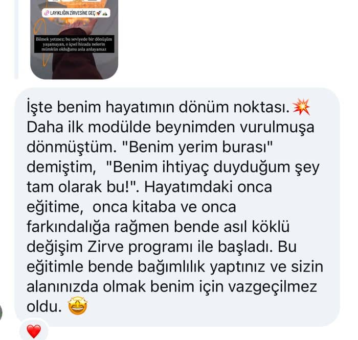 Danışan mesajı